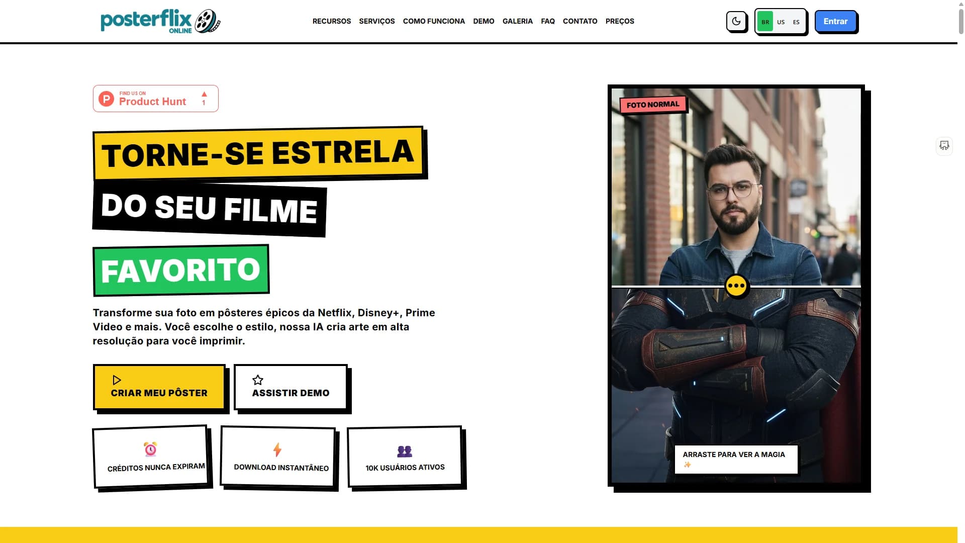 Screenshot do projeto PosterFlix